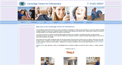 Desktop Screenshot of cambridgeorthodontist.co.uk