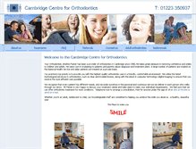 Tablet Screenshot of cambridgeorthodontist.co.uk